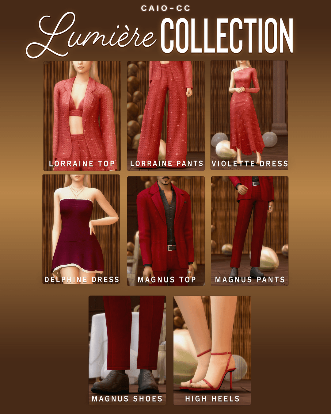 Галерея мода Набор вечерней одежды Lumière Collection #1